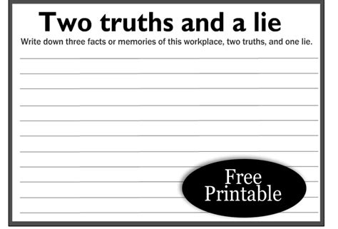 2 truths and a lie game|300 Two Truths and a Lie Ideas: How to Play, Examples & Rules.